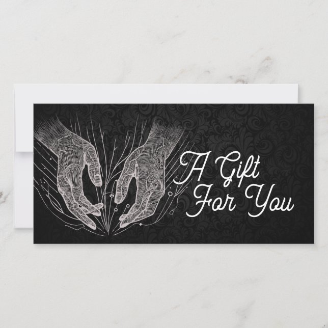 Carte Massage Thérapie Guérison Mains Énergie Spa Bien-ê (Devant)