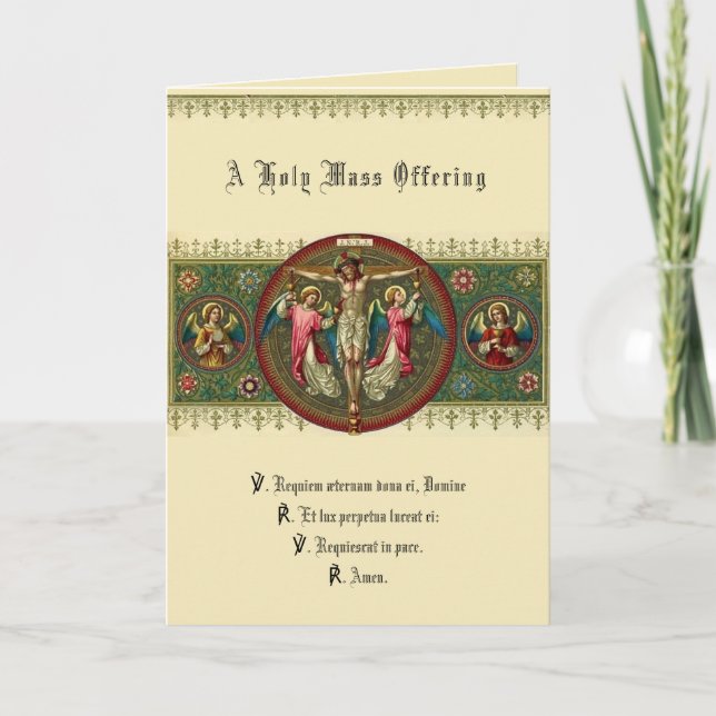 Carte Masse traditionnelle de la sympathie catholique of (Devant)
