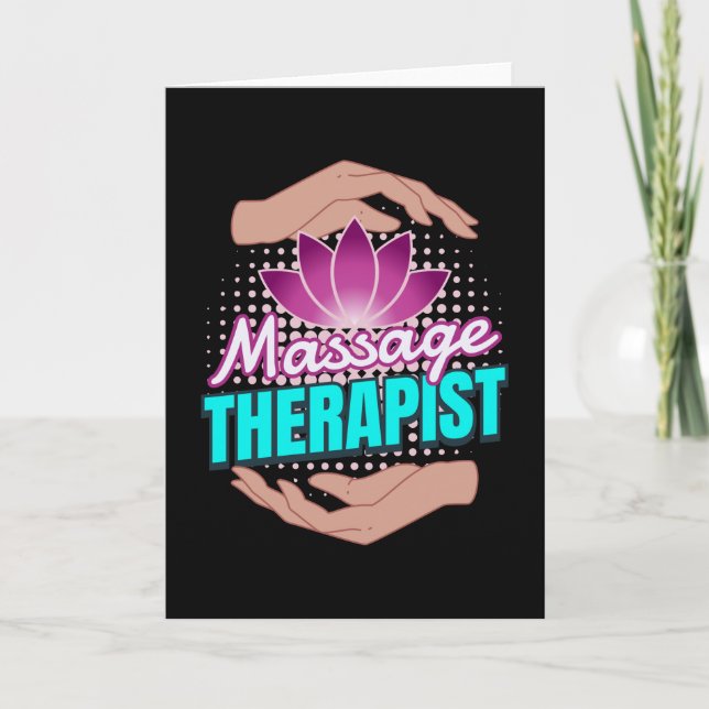 Carte Masseur masseur Thérapiste Massage (Devant)