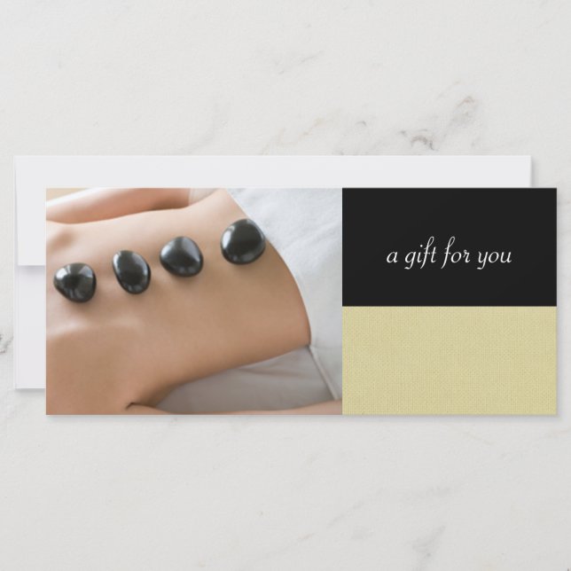 Carte Massothérapeute ou Spa de jour Certificat-cadeau (Devant)