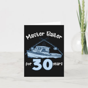 Carte Master Byiter Pendant 30 Ans Pêcher 30ème Annivers