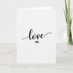 Carte Mat de l'Amour Minimaliste