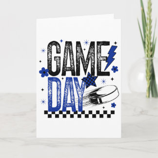 Carte Match de hockey sur glace Jour de match Maman de h