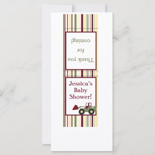 Carte Matchbook de la zone de construction (Devant)