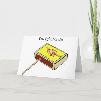 Carte Matchbox match feu couple