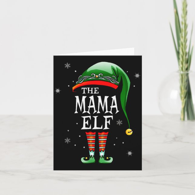 Carte Matching Family Funny The Mama Elf Christmas  (Devant)