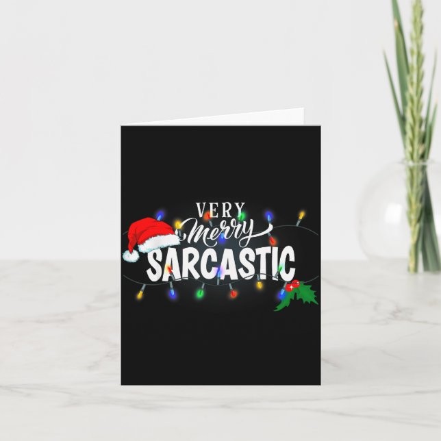 Carte Matching Very Merry Sarcastic Christmas  (Devant)