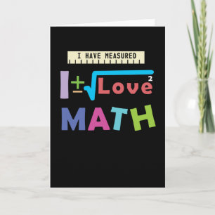 Carte Math Love