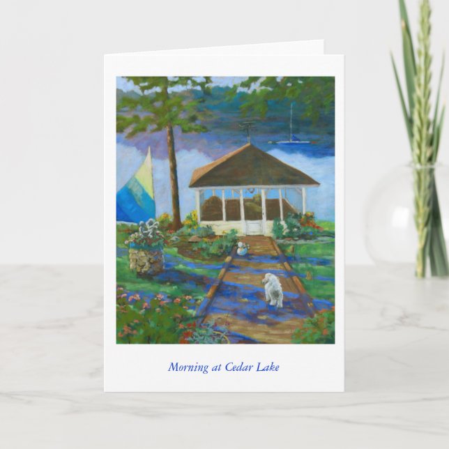 Carte Matin au lac cedar (Devant)
