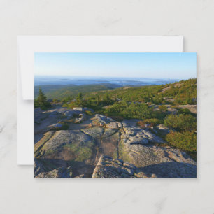 Carte Matin au sommet du mont Cadillac à Acadia