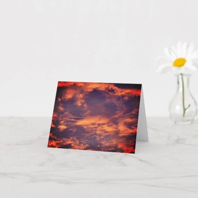 Carte Matin Ciel Nuages Nature Photographie Note (Petite plante)