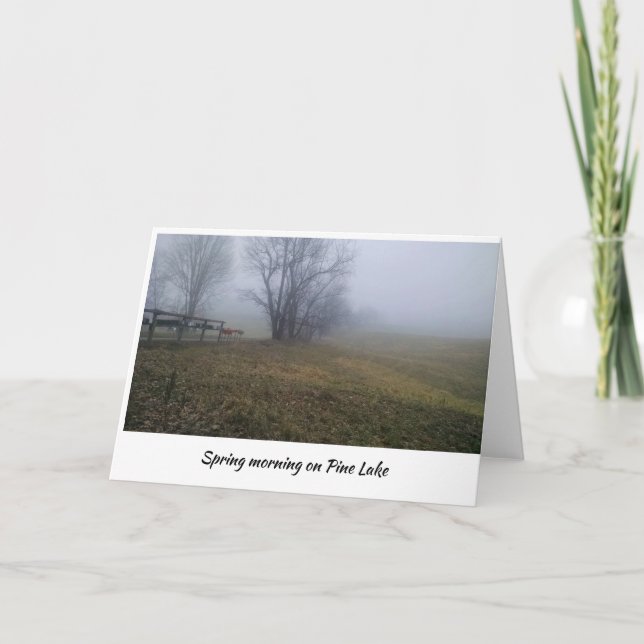 Carte Matin du printemps sur Pine Lake (Devant)