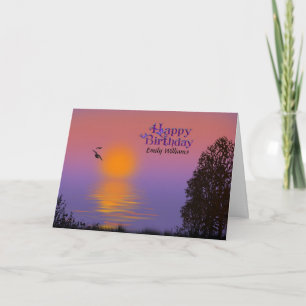 Carte Matin lever Anniversaire avec nom