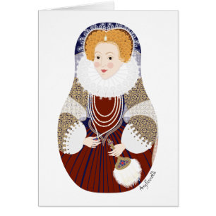 Carte Matryoshka de la reine Elizabeth I d'Anglete
