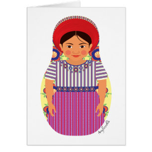 Carte Matryoshka du Guatemala
