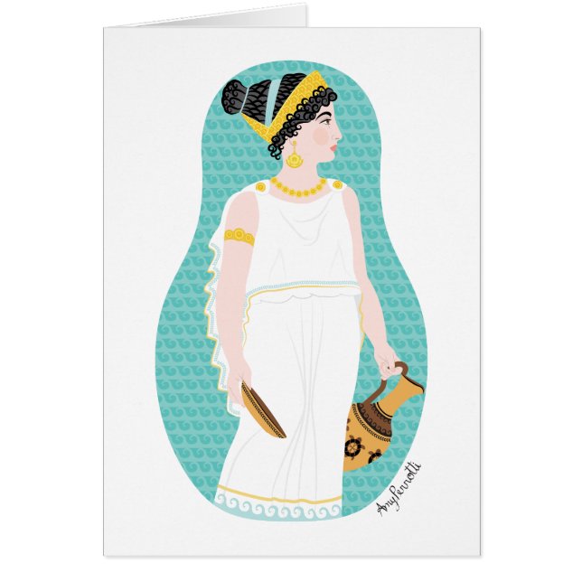 Carte Matryoshka grecque antique (Devant)