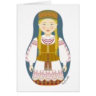 Carte Matryoshka lituanienne