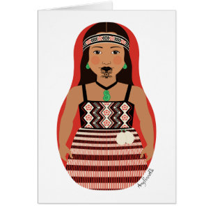 Carte Matryoshka Maori, Nouvelle-Zélande
