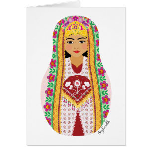 Carte Matryoshka ouzbek
