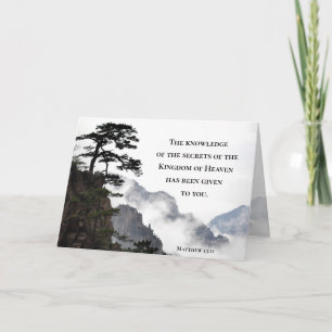 Carte Matthieu 13:11 Secrets du Royaume des Cieux