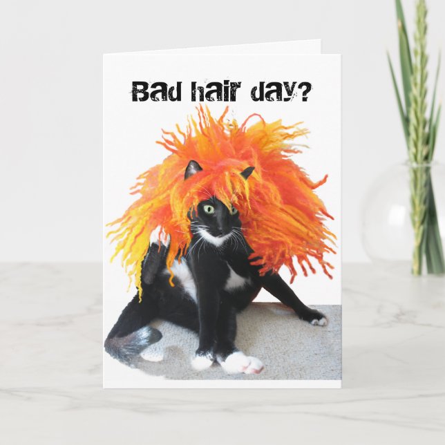 Carte Mauvaise journée des cheveux (Devant)