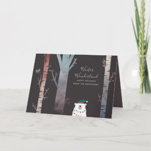 Carte Mauve Taupe Vacances de Noël modernes sur mesure