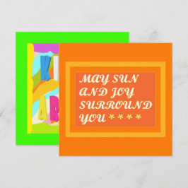 Carte May Sun et Joy Surround vous encourageante