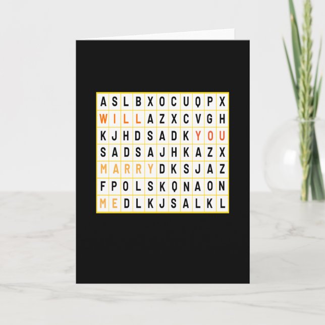 Carte Me marieras-tu Mariage ? (Devant)