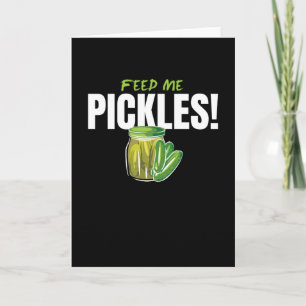 Carte Me nourrir Pickles Cucumbers Gherkin