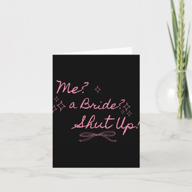 Carte Me Une Mariée Fermée Bachelorette Party Bridal (Devant)