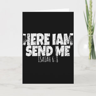 Carte Me voici, envoie-moi verset biblique Seigneur disa