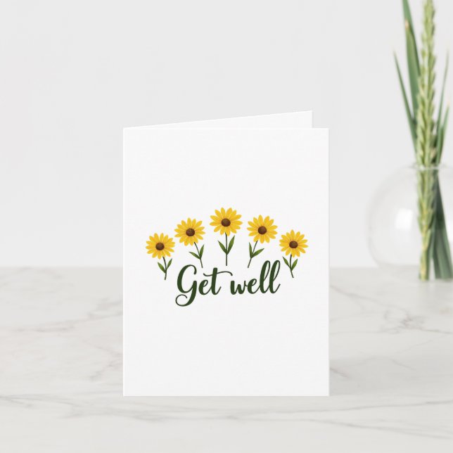 Carte Meadow Flower Get Well (Devant)
