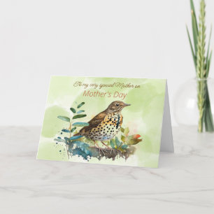 Carte Meadowlark à une branche Fête des Mères