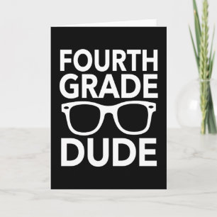 Carte Mec de quatrième année drôle Élève du primaire