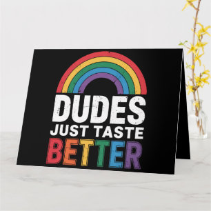 Carte Mecs Ont Juste Meilleur Goût Drôle Fierté Gay Cade