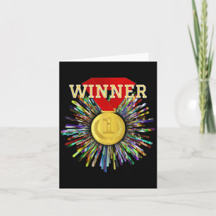 Carte Médaille d'or #1 du lauréat du prix de la concurre