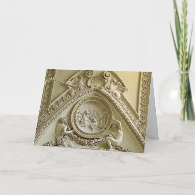 Carte Médaillon dépeignant le baptême de Constantine (Devant)