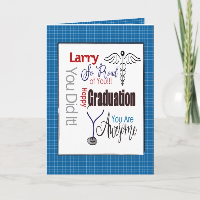 Carte Médecin adjoint Docteur Pharmacien Graduation (Devant)