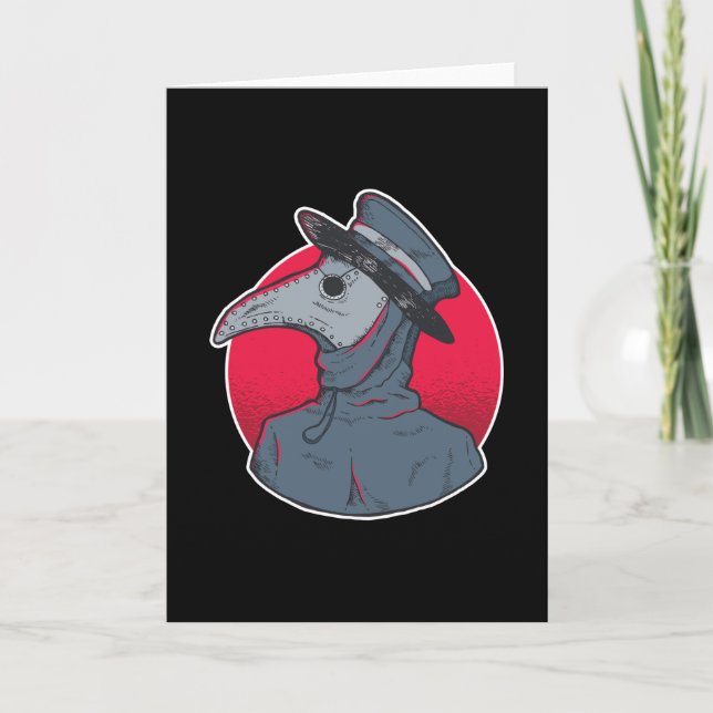 Carte Médecin de la peste vintage (Devant)