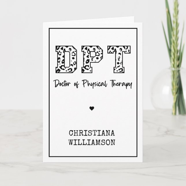 Carte Médecin DPT de physiothérapie (Devant)