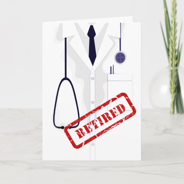 Carte Médecin retraité Médicale Manteau Homme Personnali (Devant)