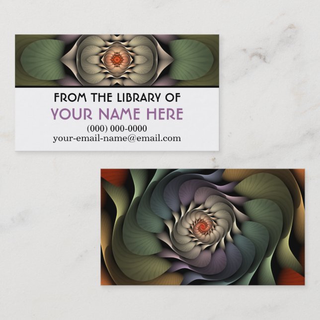 Carte média personnalisée Jardinere (Devant / Derrière)