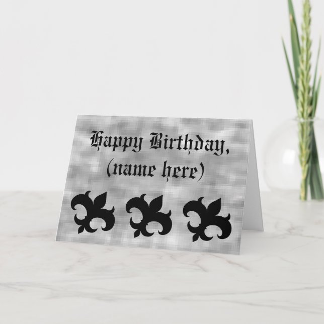 Carte Medieval Fleur De Lis (Devant)