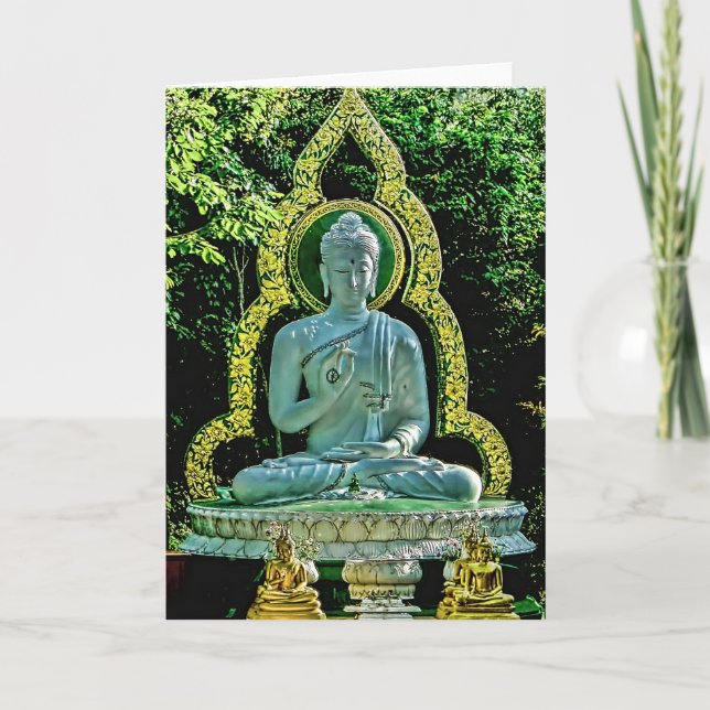 Carte méditante de Bouddha (Devant)