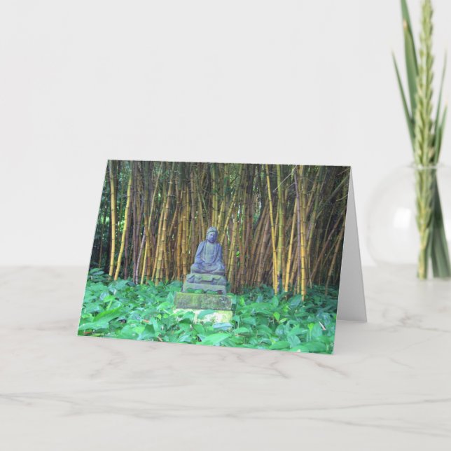 Carte Méditation de Bouddha - Kauai, Hawaï (Devant)