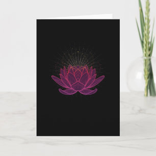 Carte Méditation de Lotus Flower