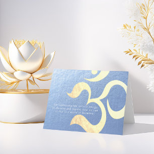 Carte Méditation de yoga Instructeur de Life Coach OM Ci