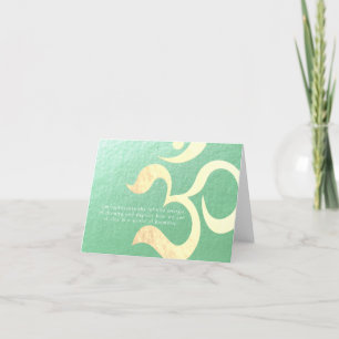 Carte Méditation de yoga Instructeur de Life Coach OM Ci