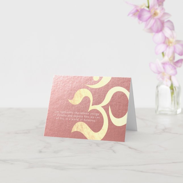 Carte Méditation de yoga Instructeur de Life Coach OM Ci (Orchidée)