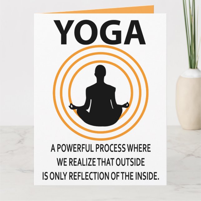 Carte Méditation Yoga Salutation Yoga (Devant)